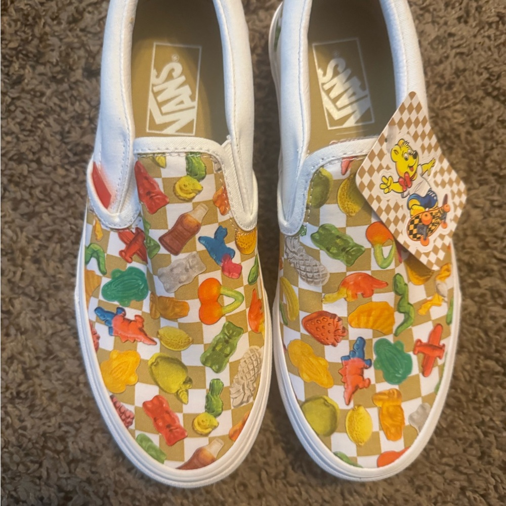 New never worn Vans Colorful Slip-On Shoes
